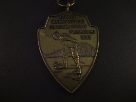 S.W.IJ (Samen Werkende IJsclubs) Vinkeveense Plassentocht,schaatstoertocht 1991